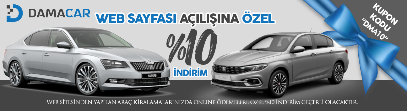 Damacar Web Sitesine Özel İndirim